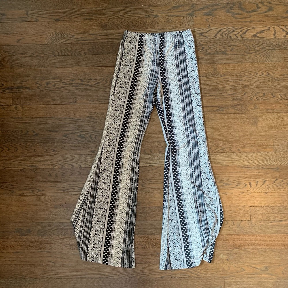 Black patterned pants